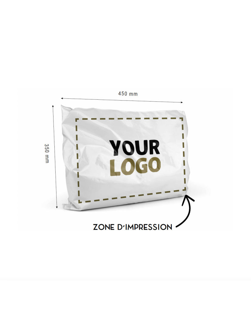 Eshop Eco Pouch - White L (35x45cm)