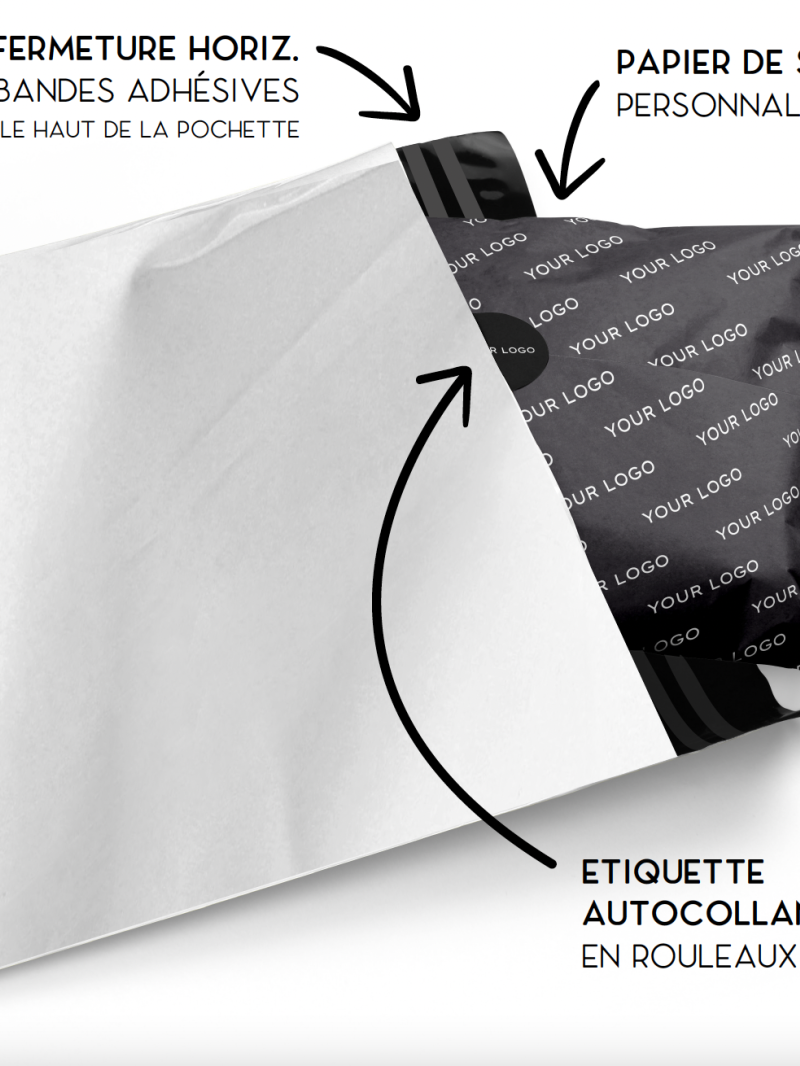 POLYMAILER WIT - L (50X46CM)