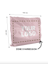 Sobre grande de plástico rosa personalizado - Diseño París