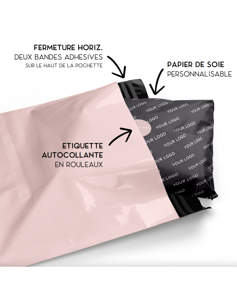 POLYMAILER ROZE - M (40X33CM)