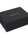 Caja de lujo con logotipo estampado en caliente - Negro XL