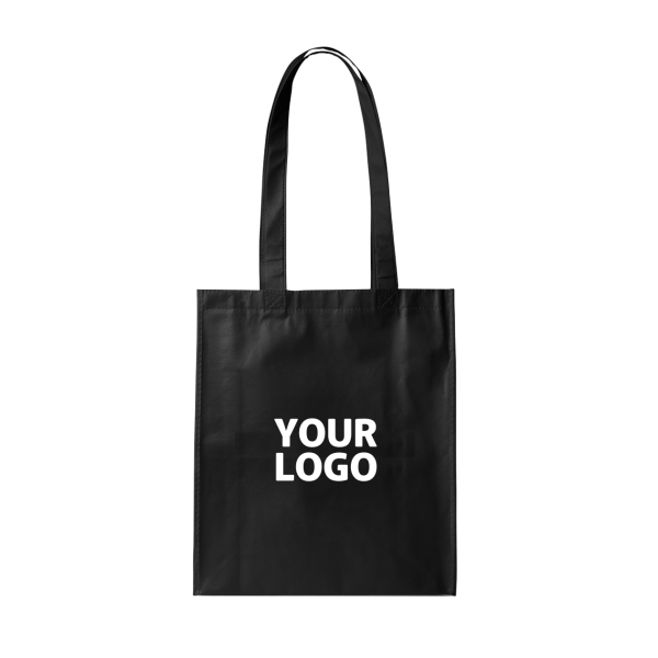 Sac coton "Paris" - NOIR (38x42cm)