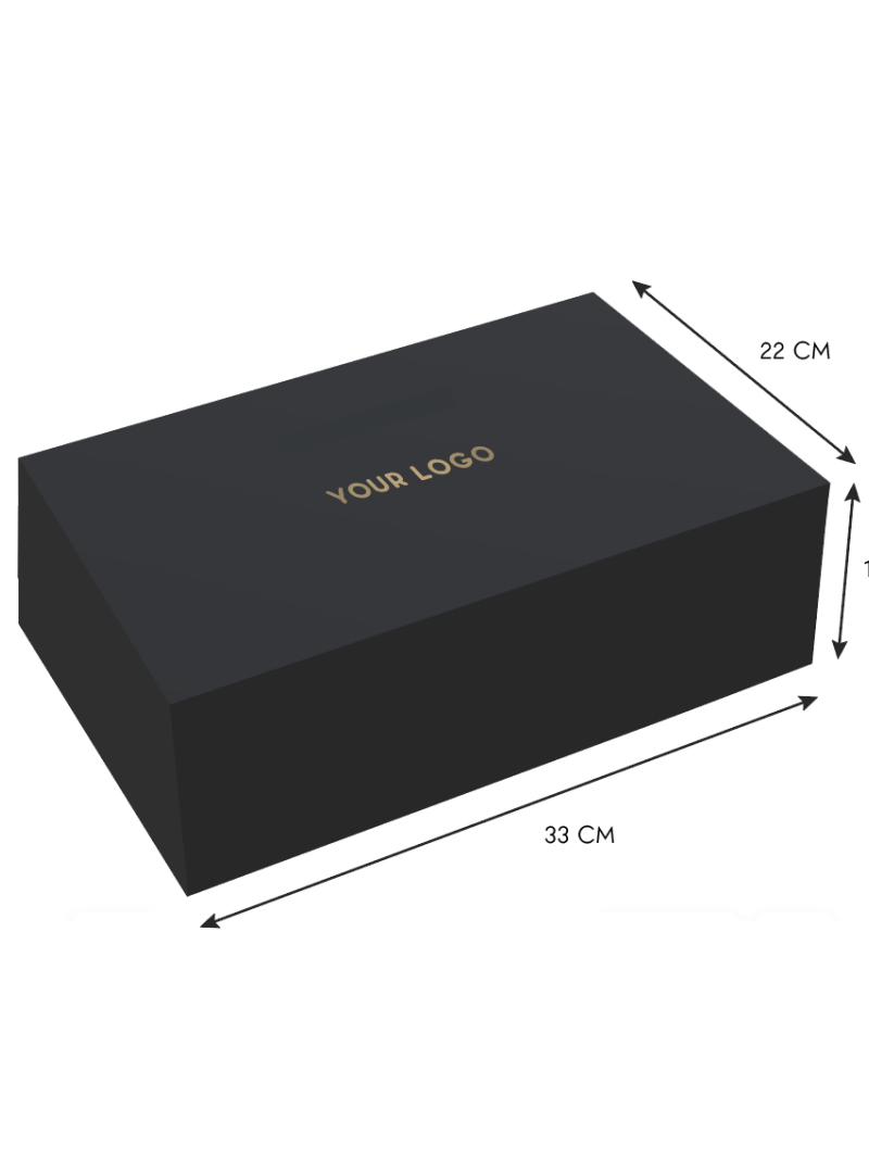 Magnetic box - Your logo hot stamped - L