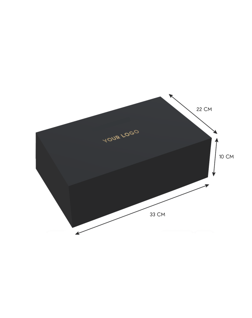 Magnetic box - Your logo hot stamped - L