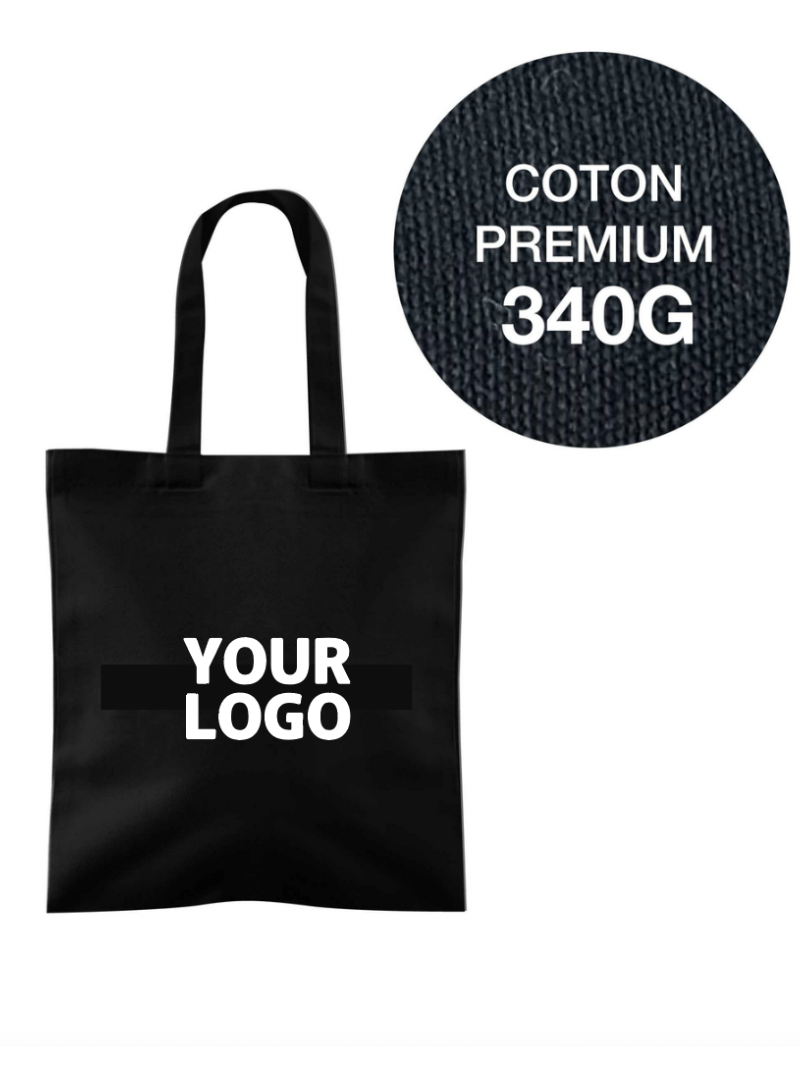 TOTEBAG "WENEN" - ZWART (35x38,5cm)