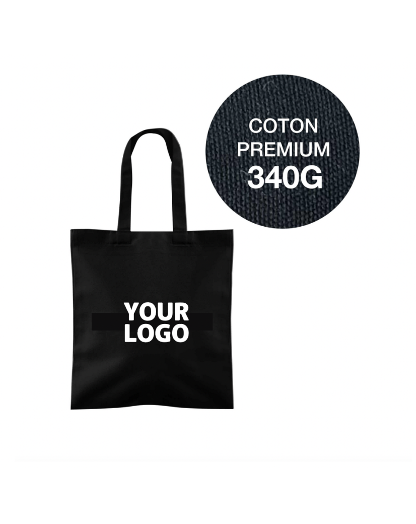 TOTEBAG "WENEN" - ZWART (35x38,5cm)
