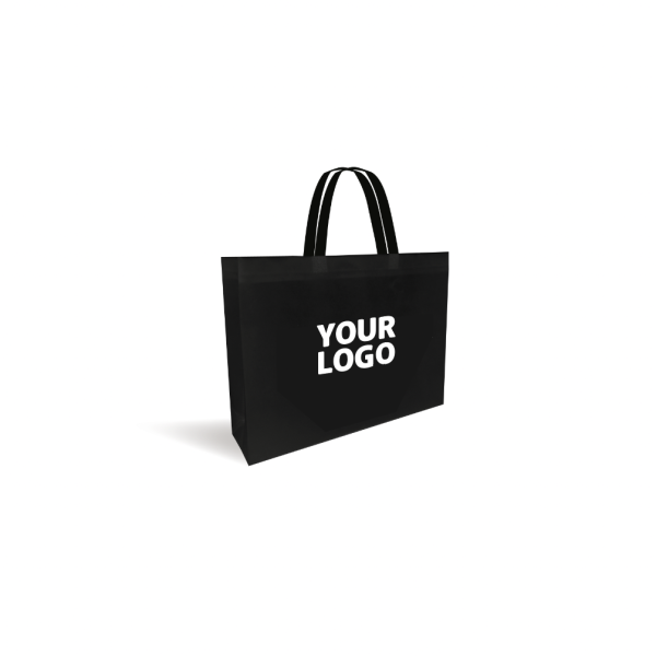 Sac tissu noir personnalisé pas cher et respectueux de l'environnement