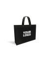 Günstige und umweltfreundliche personalisierte schwarze Stofftasche