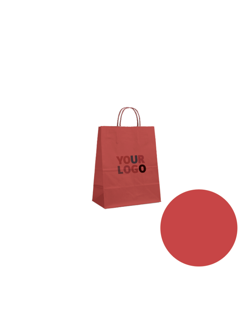 Papieren Tas – Rood XS (14x8x21cm)