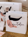 Bolsas de papel de lujo - Blanco S - Asas de cinta