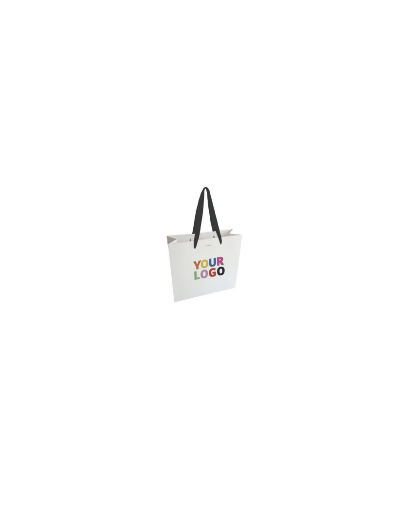 Sac papier Luxe Express - Blanc XS (16x8x16cm)