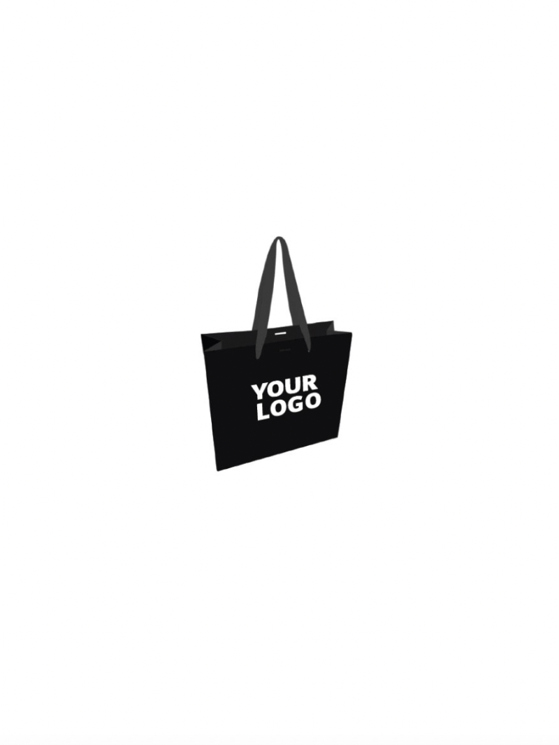 Luxury Paper Bag – Black – XS (16x8x16 cm)