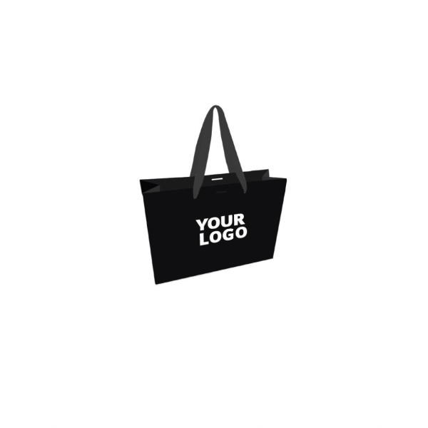 Bolsa de papel de lujo – Negro – S (25x10x20 cm)