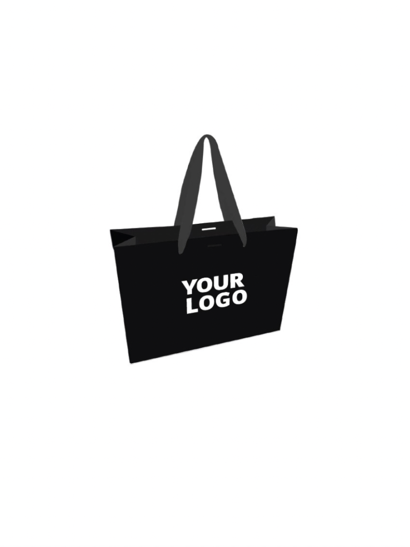 Luxury Paper Bag – Black – S (25x10x20 cm)