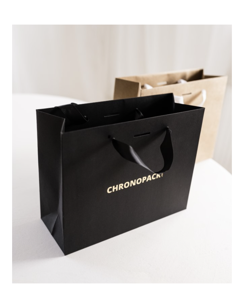 Luxury Paper Bag – Black – XS (16x8x16 cm)