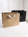 Chronopack Sac papier luxe poignées rubans - Kraft L
