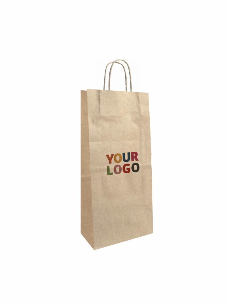 Bolsa Kraft Para 2 Botellas – El Formato Ideal Para Regalar Dúos