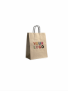 Sac Kraft S Poignées Noires – Compact, Pro Et Personnalisable