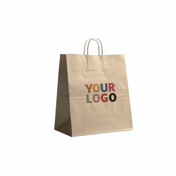 Bolsas de asas retorcidas - Kraft L VERTICAL (32x12x41cm)