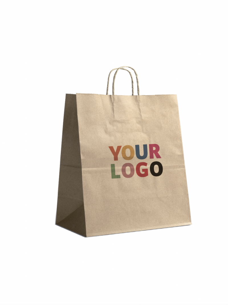 Bolsas de asas retorcidas - Kraft L VERTICAL (32x12x41cm)