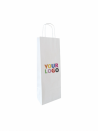 TAS MET GEDRAAID HANDVAT - WIT 1 FLES (14x8x39cm)