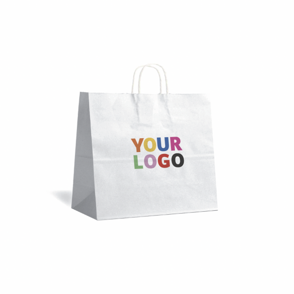 Bolsos asa trenzada - Blanco M CUADRADO