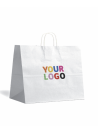 Bolsa Kraft Blanca L Horizontal – Grande, Práctica y Personalizable