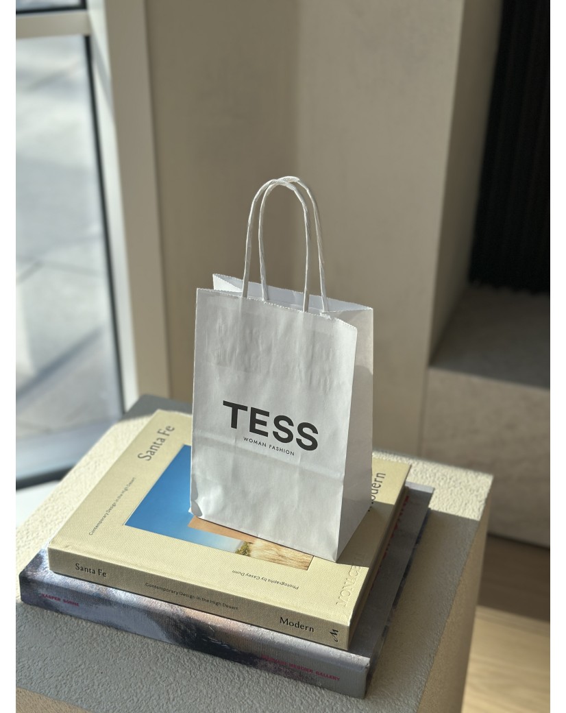 Twisted Handle Bags – White XS (14x8x21cm)