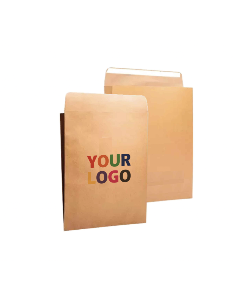 Extra starker wiederverschließbarer Kraftpapier-Versandbeutel Mango M (30x7x45,5cm)