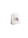 TAS MET PLAT HANDVAT - WIT S (18x8x22cm)