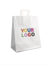 Bolsas con asas planas – Blanco L (32x16x44cm)