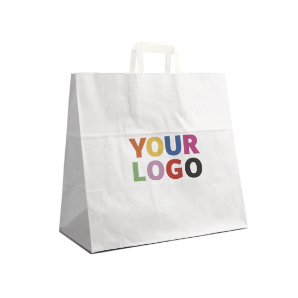 Bolsas con asas planas – Blanco XL (44x15x49,5cm)