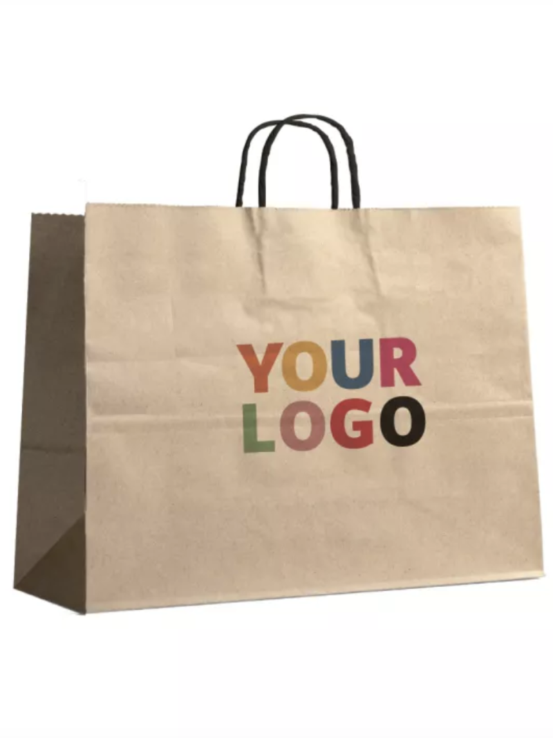 Sac Kraft XL Poignées Noires – L’Allié Pro De Vos Grands Formats