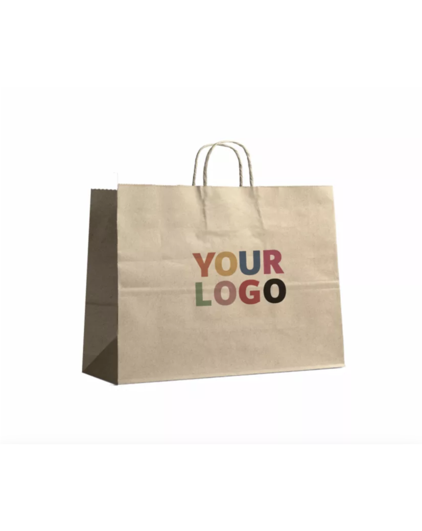 Sac Kraft XL Torsadé – Grand Format, Forte Présence Visuelle