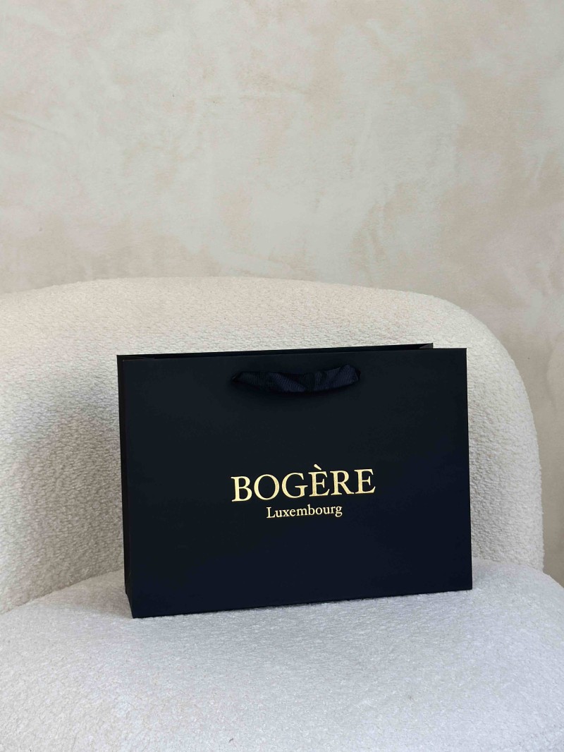 Chronopack Sac papier luxe poignées rubans - Noir M