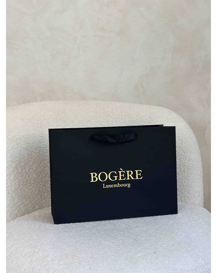 Chronopack Sac papier luxe poignées rubans - Noir M