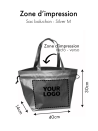 BOLSA NICE PLATEADO – M (40x14x30 cm)