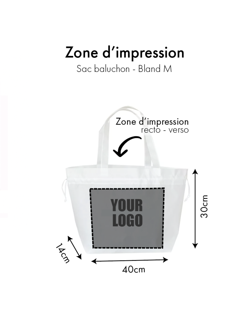 BOLSA NICE - BLANCO - M (40x14x30cm)