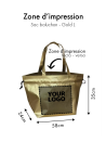 Bolsa NICE ORO L (58x24x35cm)