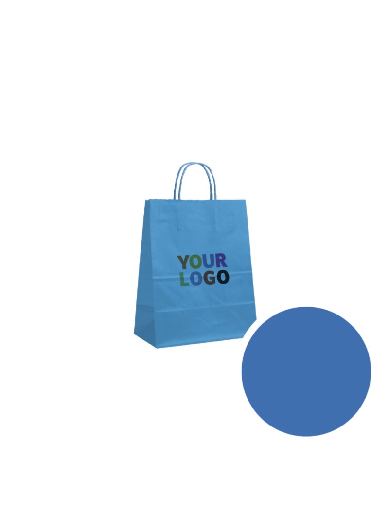 Bolsas de papel – Azul S (18x8x22cm)