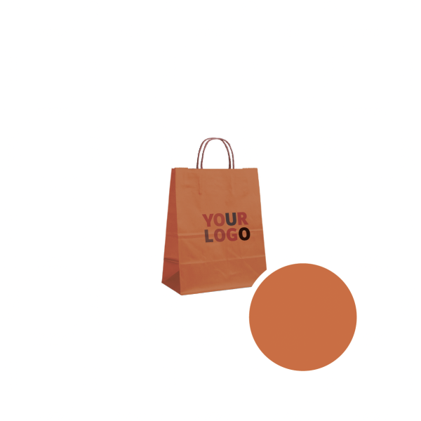 Tas met gedraaid handvat - Oranje S
