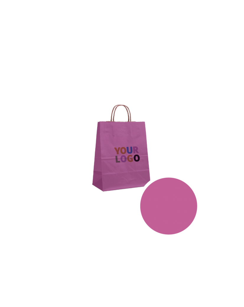 Bolsas de papel – Rosa S (18x8x22cm)