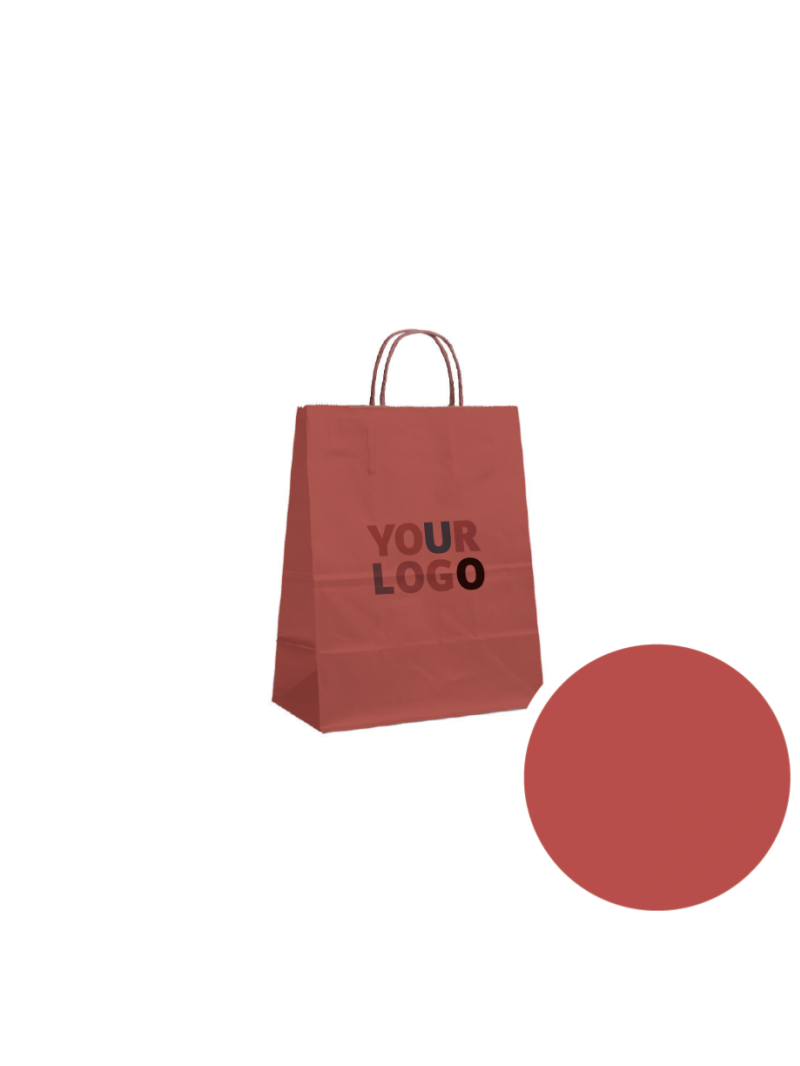 Sacs papier - Rouge S (18x8x22cm)