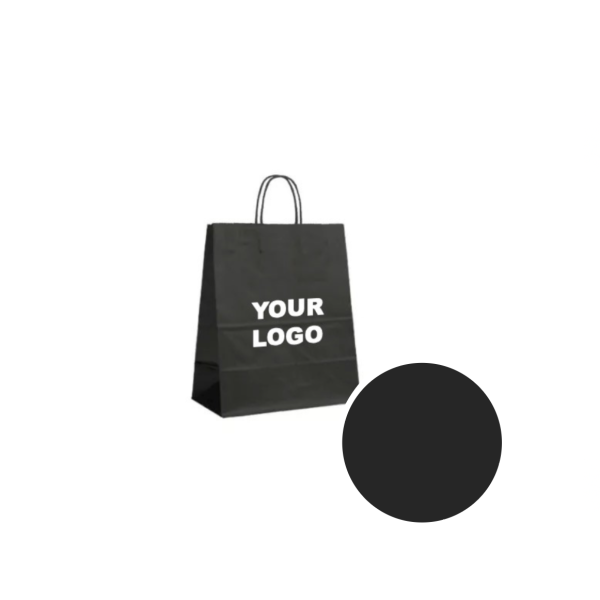 Tas met gedraaid handvat - Zwart S