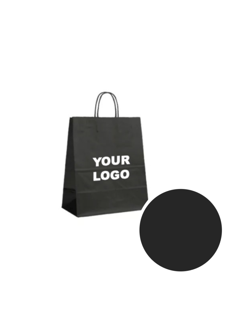 Paper Bags – Black S (18x8x22cm)