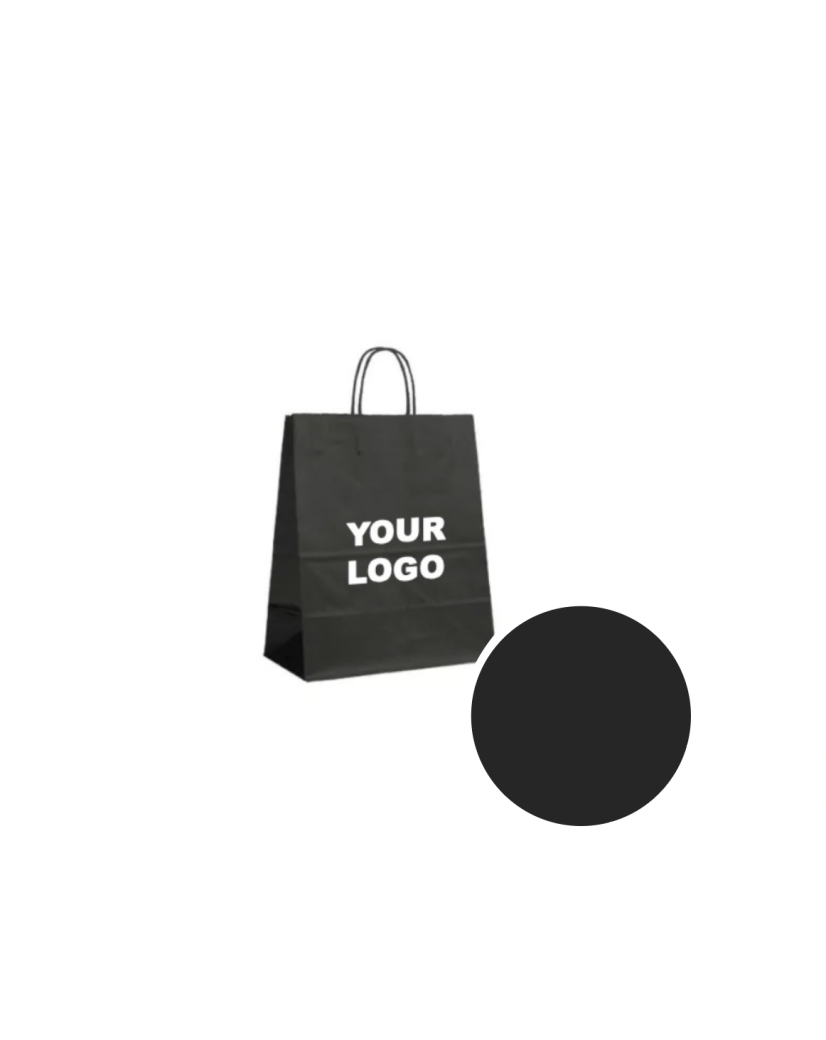 Bolsas de papel – Negro S (18x8x22cm)