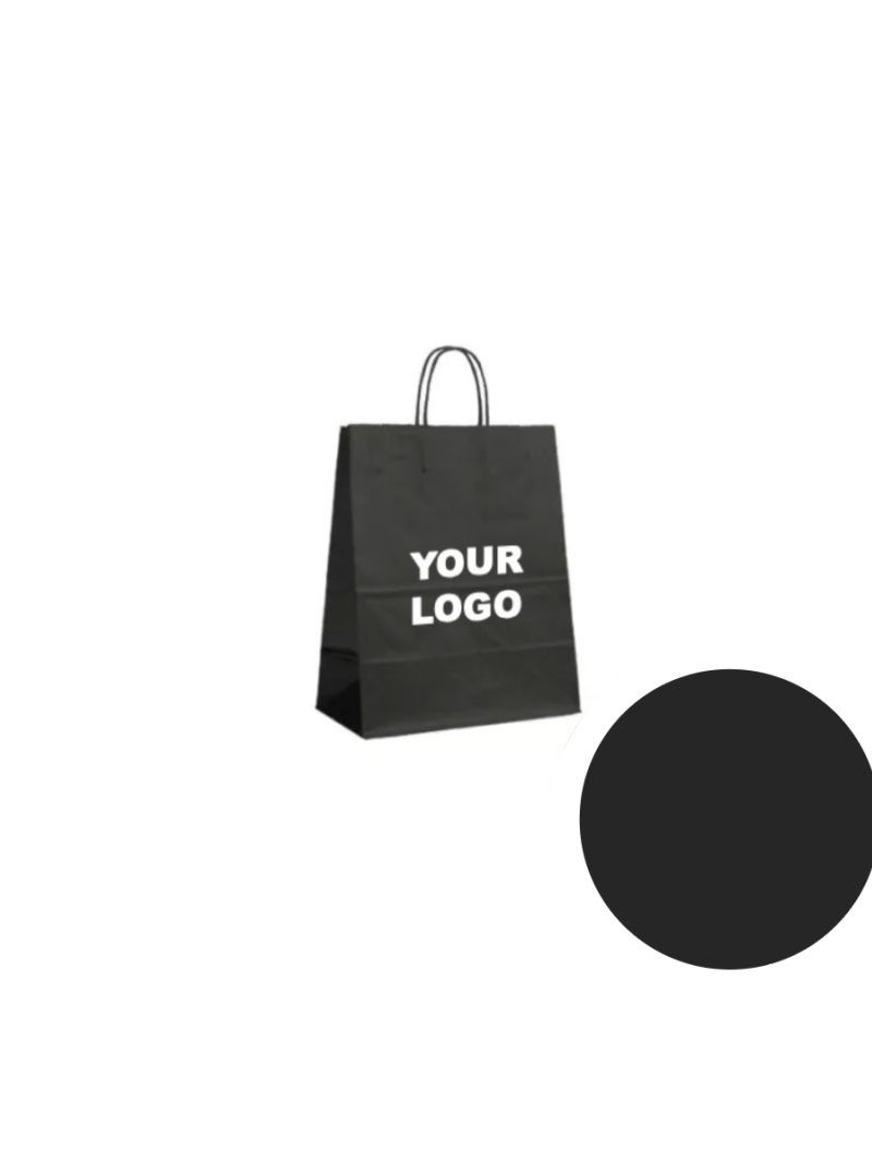 Bolsas de papel – Negro XS (14x8x21cm)