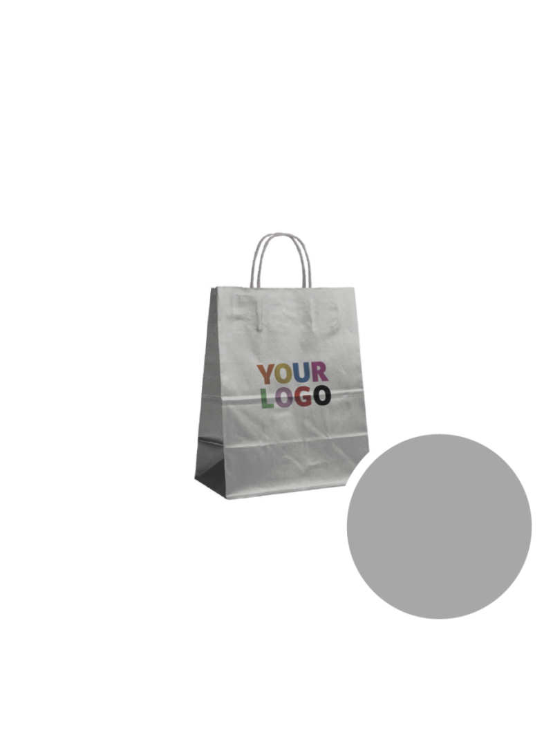 Paper Bags – Silver S (18x8x22cm)