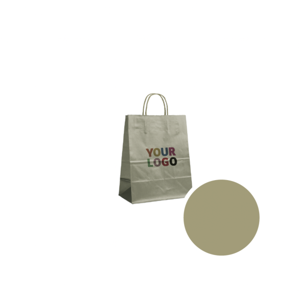 Bolsas de papel – Dorado S (18x8x22cm)