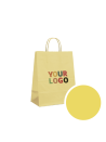 Bolsa de papel Amarillo M (22x10x31cm)